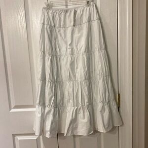 Urban Outfitters Ecote brand White Tiered Maxi Skirt Size XS NWT
